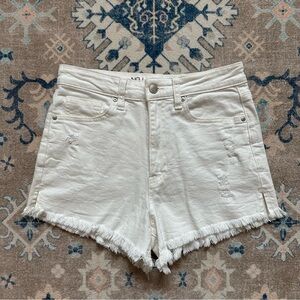 White Denim Shorts